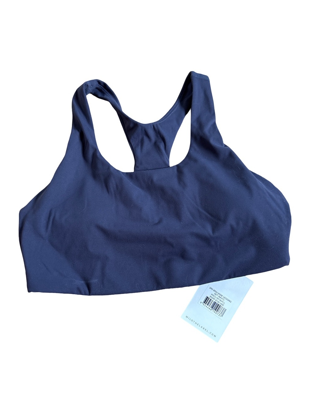 Women's Navy Racerback Seamless Sports Bra